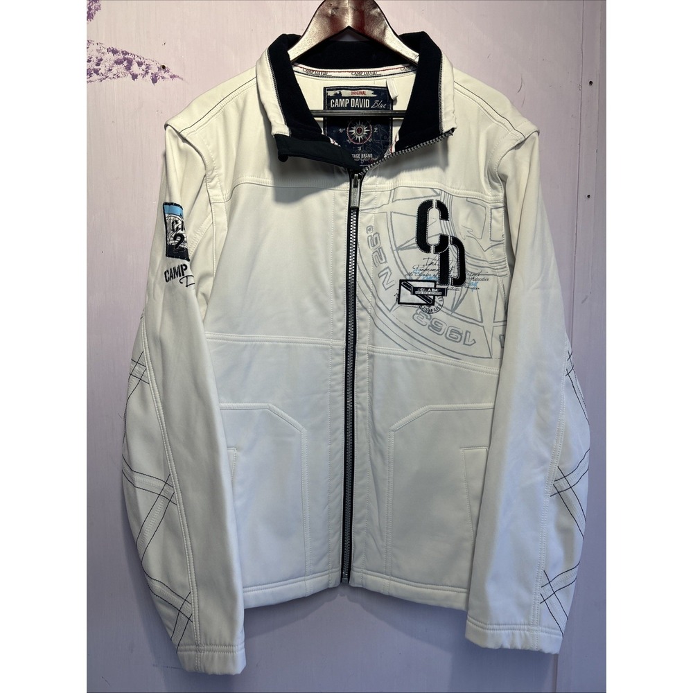 Camp David Jacke - Softshelljacke /‎ Weste - 2 in1, XL White Preowned